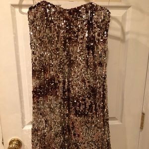 Strapless Sequin Dress
